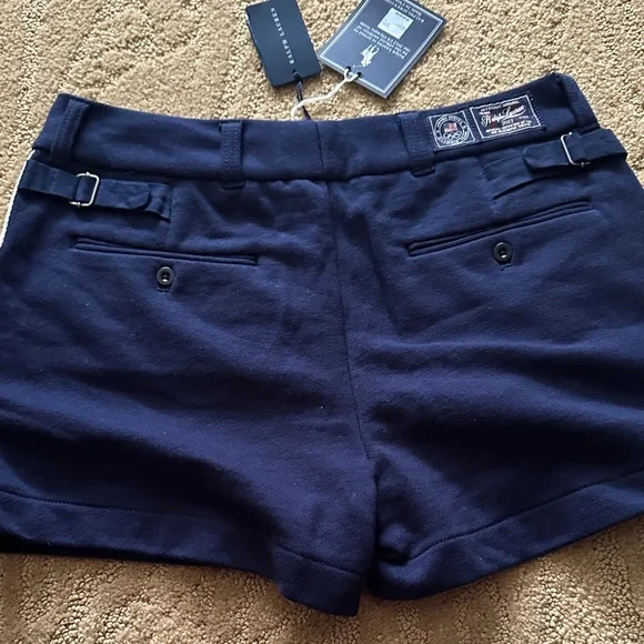 Ralph Lauren Navy and White Athletic Shorts - Picture 3 of 4